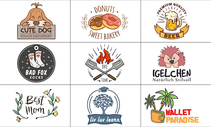 do beautiful hand drawn logo designs