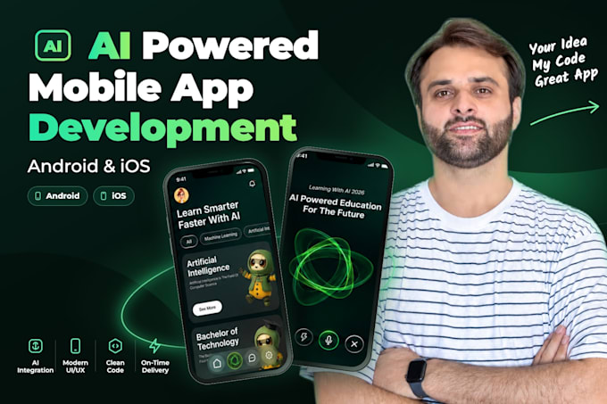 develop an ai android app or be your mobile app developer