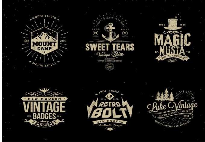 Design badge, retro, hipster and vintage logo for you by Hunnyaaa | Fiverr