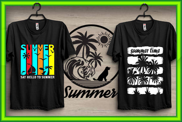 summer t shirt design - www.learningelf.com.