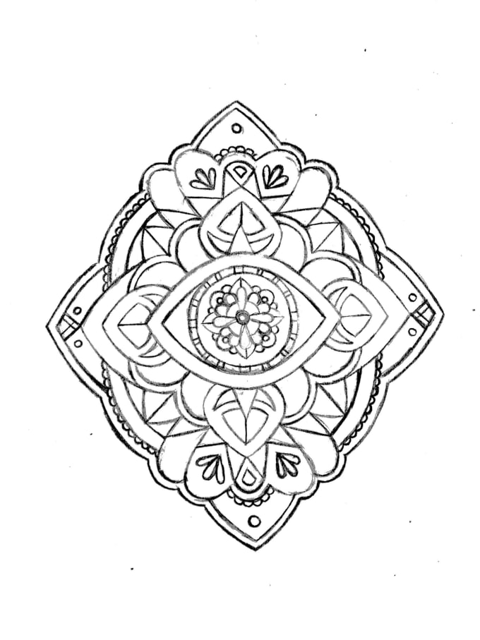 Draw a mandala tattoo by Michalziglin | Fiverr