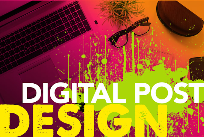 design digital post flyer