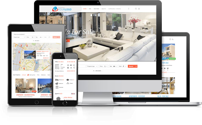 design your real estate website in wordpress including idx mls