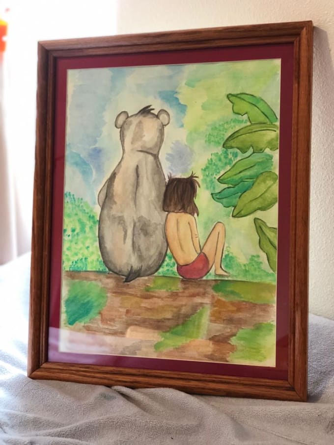 Do A Beautiful Watercolor Drawing And Painting For Decoration Home