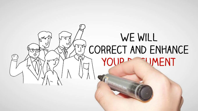 edit and proofread documents