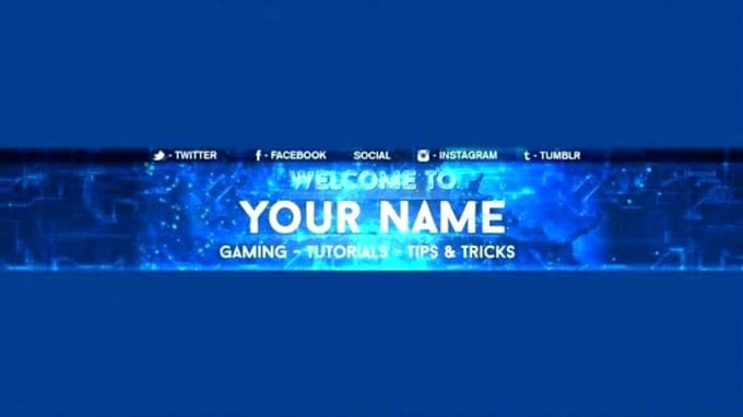 Do For You A Gaming Or A Work Awesome Youtube Twitch Banner By Aboodslash