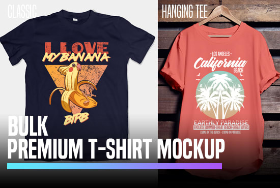 Put your design on t shirt mockup by Antonfm | Fiverr