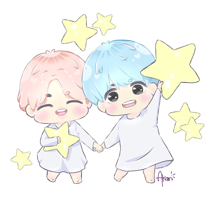 Draw Cute Chibi For You By Akaririi Fiverr Are you searching for chibi png images or vector? draw cute chibi for you by akaririi