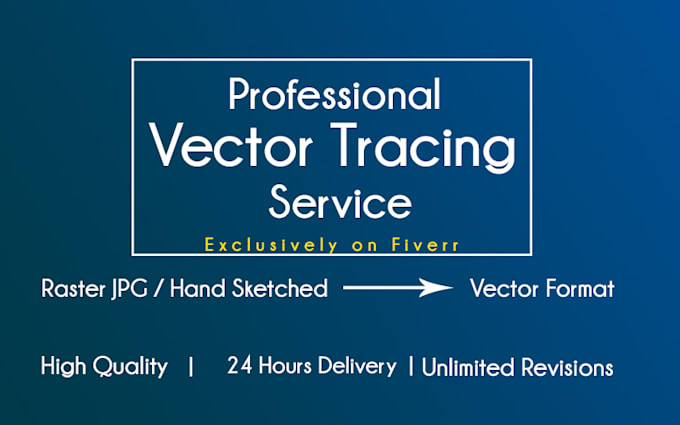 do manual vector tracing,vector tracing logo within 24 hours