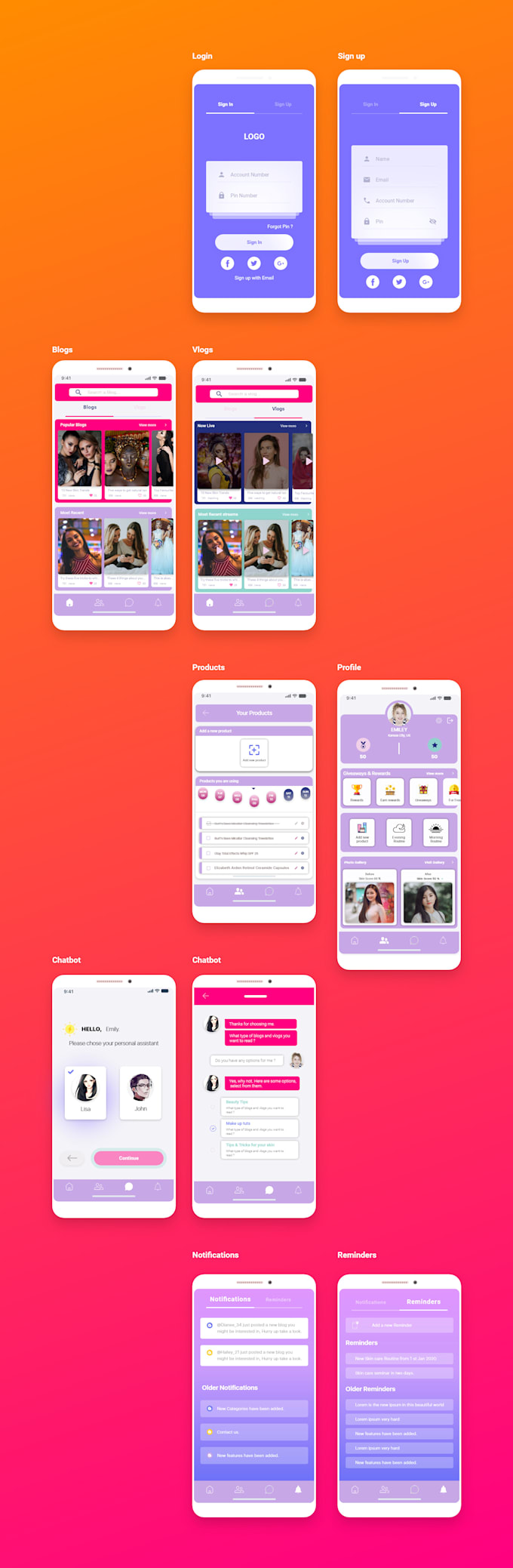 Create mobile app ui and website ui design by Imran_web_dev | Fiverr
