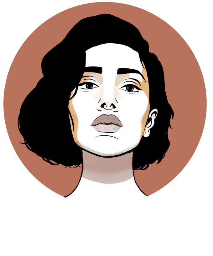 draw an amazing retro vintage style portrait illustration
