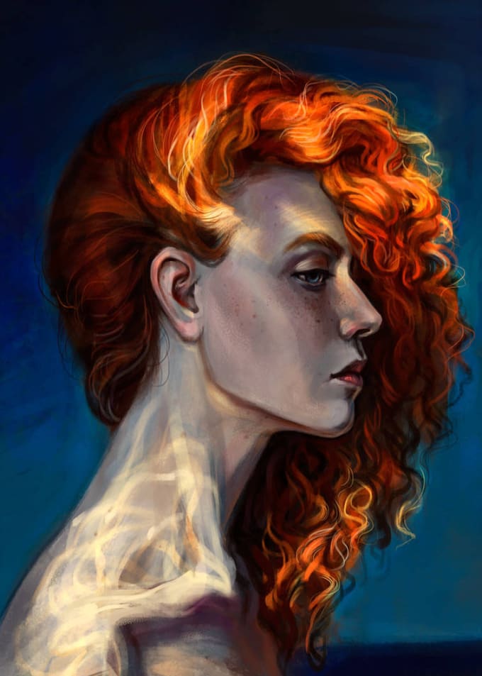 Create Your Portrait Into Oil Digital Painting Style By Ainsworth85