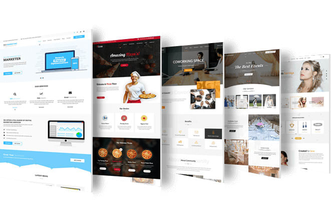 responsive columns home page wordpress
