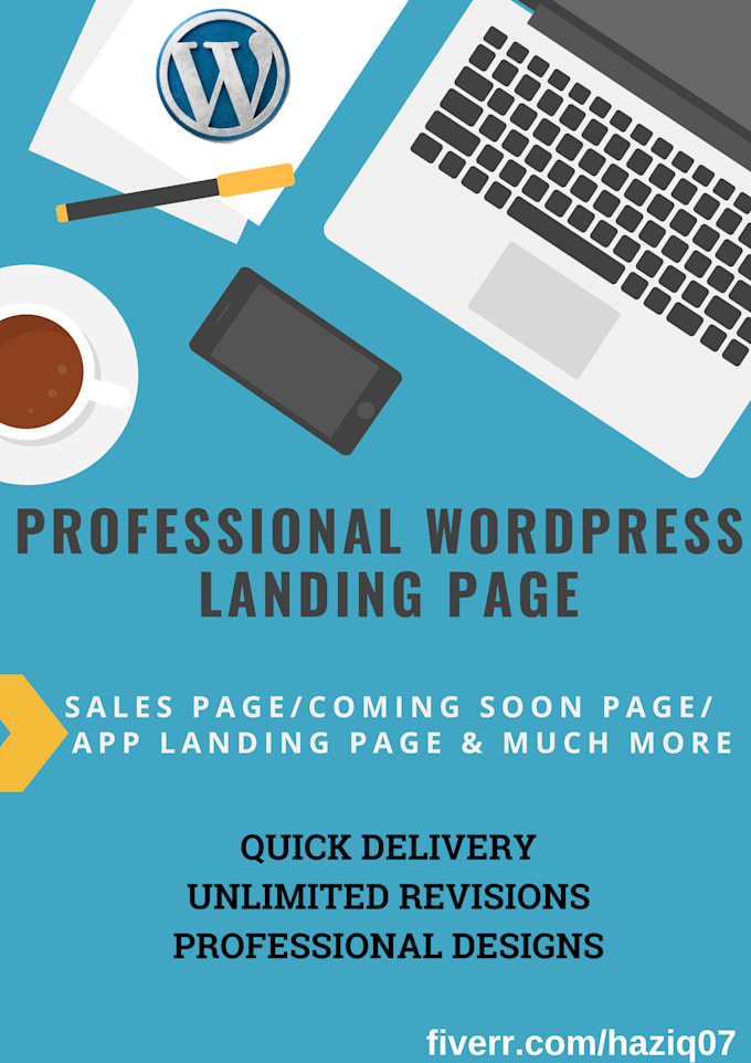 create wordpress landing page using elementor
