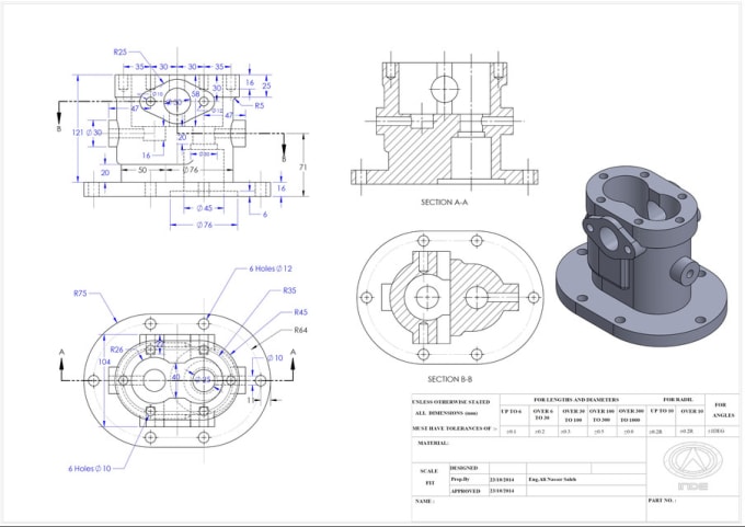Design 2d And 3d Models For 3d Printing Using Solidworks By