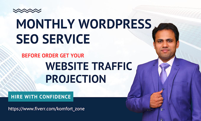 do monthly wordpress SEO service expert for shopify wix squarespace