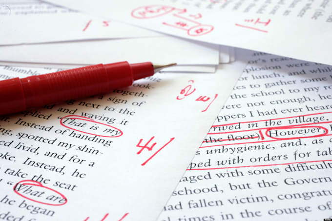 proofread and edit any form of writing