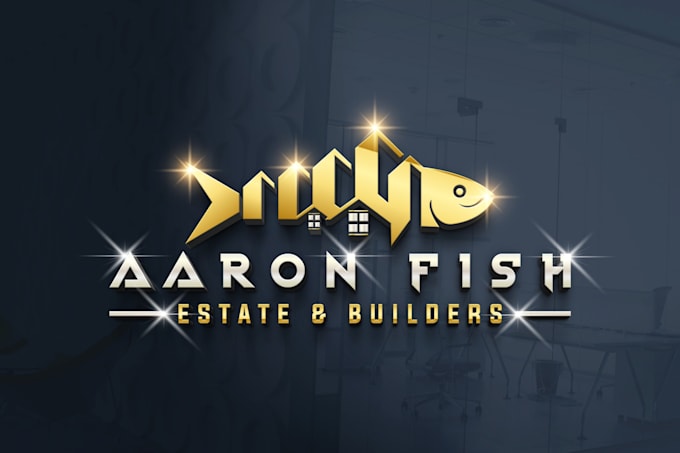 do 3d minimalist business logo design in 24h