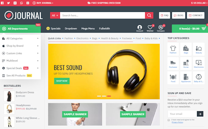 install, develop or customize opencart website