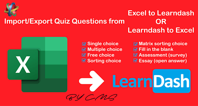 bulk import and export learndash quiz questions in excel in hours or a few days