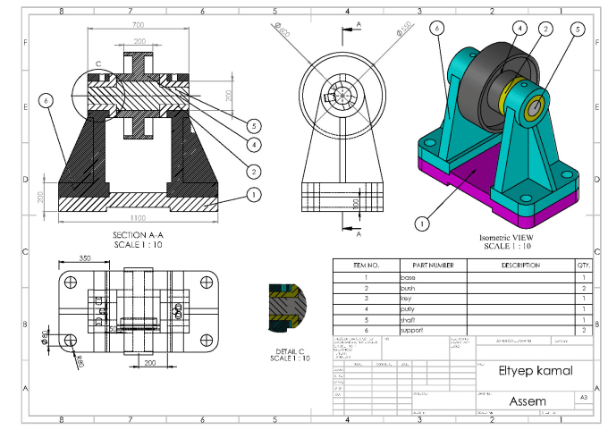 Design A 2d Sketch Or 3d Parts Sketch By Solidwork Program By