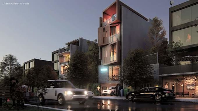 do 3d house model rendering design with sketchup d5 render