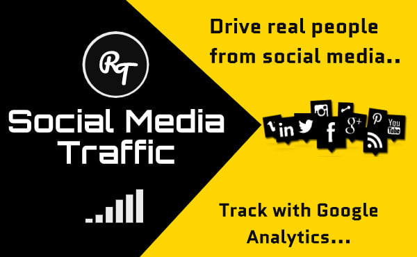 send social media traffic with real visitors