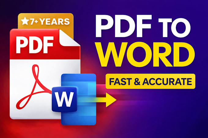 convert PDF to word or excel with ocr for scanned files