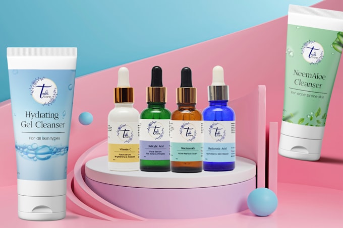 do product label design and bottle label packaging