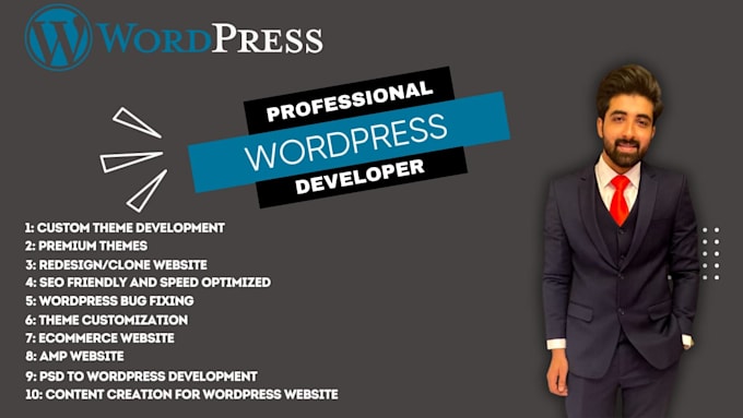 design and develop a professional wordpress website