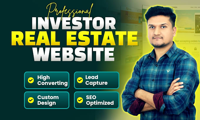 design a high converting real estate investor website