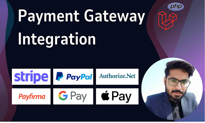 integrate stripe, paypal, square, authorize or payfirma payments