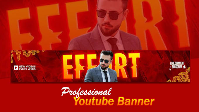 design a professional youtube banner and channel art