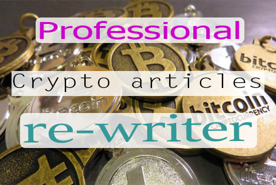 manually rewrite a cryptocurrency news article