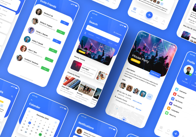I will provide modern mobile app ui ux design