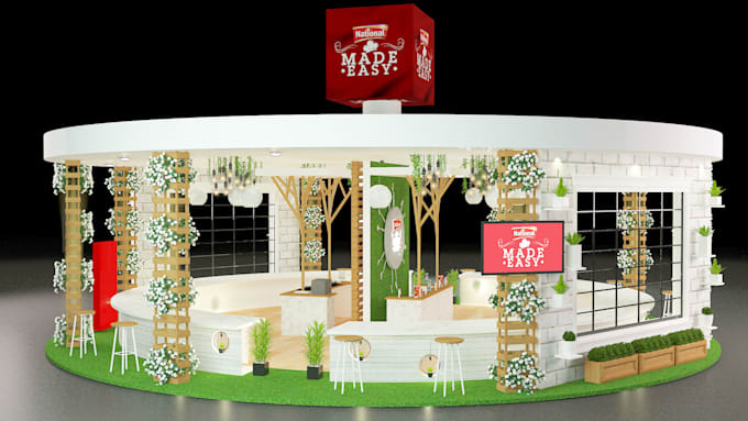 design your exhibition stand, kiosk, tradeshow