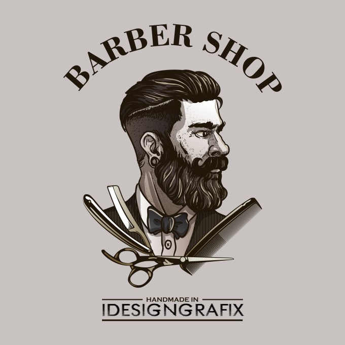 Design outstanding barber shop logo by Idesigngrafix | Fiverr