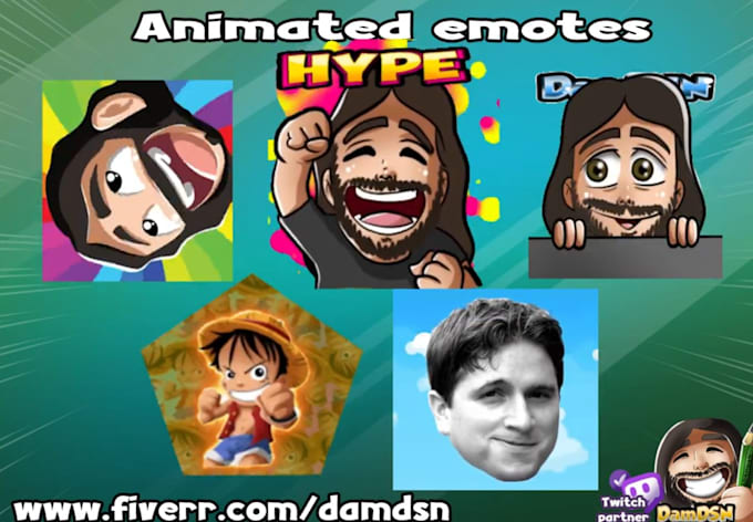 make animated emotes for twitch contact me first