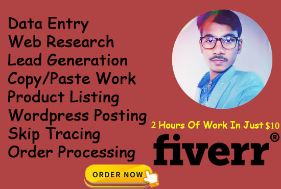 be your virtual assistant for data entry and web research