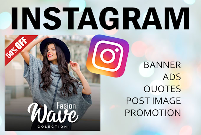 design professional instagram banners, ads, posts