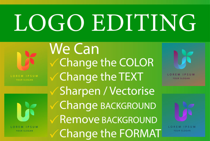 change, amend, edit or update your logo