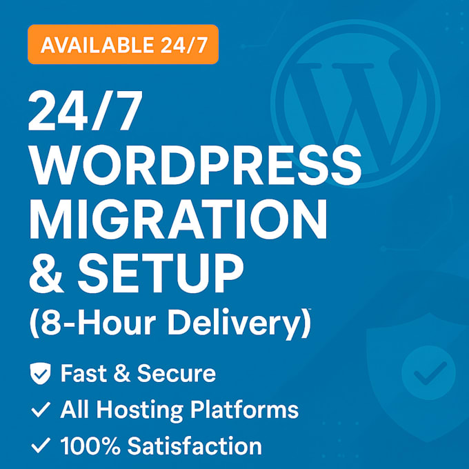 fast and secure wordpress site migration, transfer, or copy, 8hour delivery