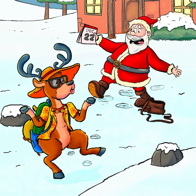 create hilarious childrens picture book illustrations