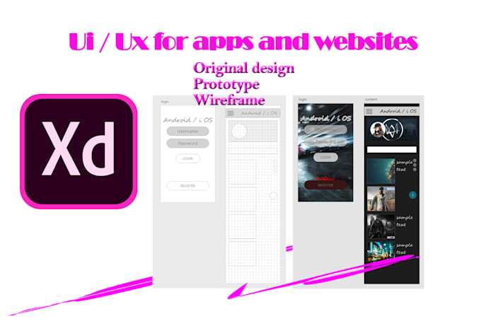 Design ui ux for your web or mobile app in adobe xd by Imesh_ima | Fiverr