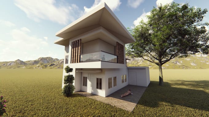 For 5 I Will Make Best Model 3d House By Febrianamanah
