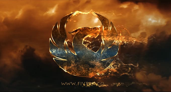 create your logo intro animation destroying by heat and wind, outro video