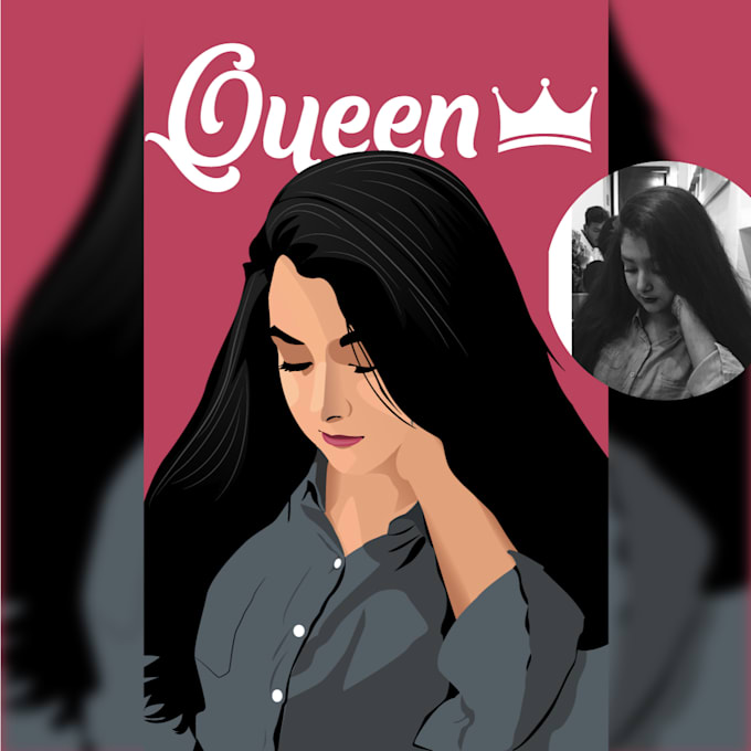 Create your awesome vector portrait in 24 hours by Mhsotabdi | Fiverr