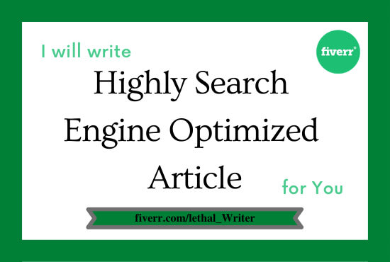 write a highly search engine optimized article