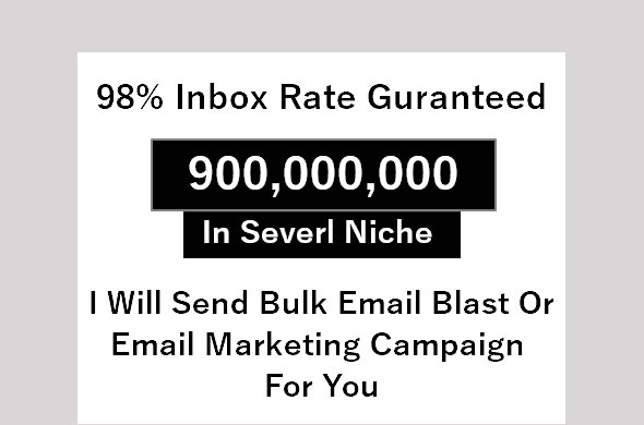 Send 40,000,000 bulk email blast or email marketing template campaign ...