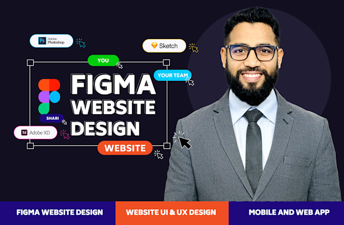 do figma website, landing page or UI and UX design for you